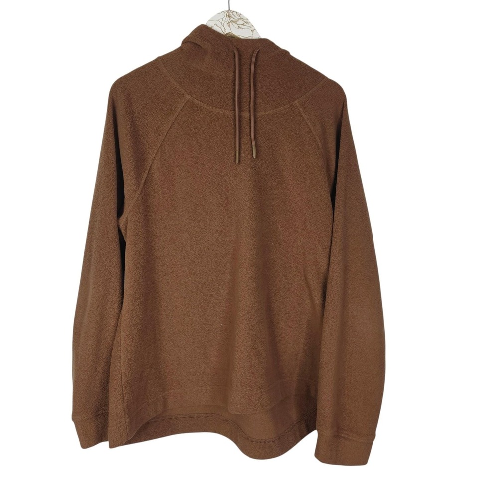 OLD NAVY Hoodie Womens Large Tall Brown Fleece Drawstring Pullover Long Sleeve